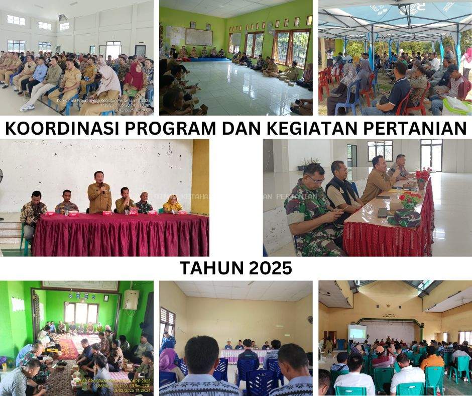 Dinas Ketahanan Pangan dan Pertanian Kab. Bangka Barat Gelar Koordinasi Program dan Kegiatan Pertanian 2025