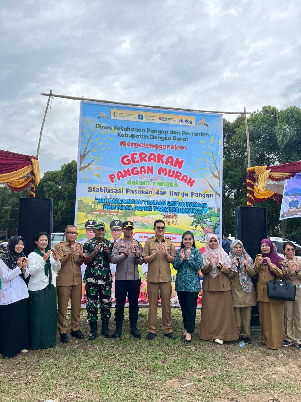 DKPP Bangka Barat Gelar Gerakan Pangan Murah di Mentok, Bantu Warga Dapatkan Harga Terjangkau